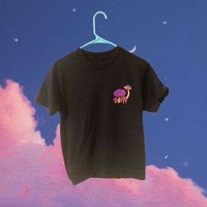 Mushroom Detail Graphic T Shirt